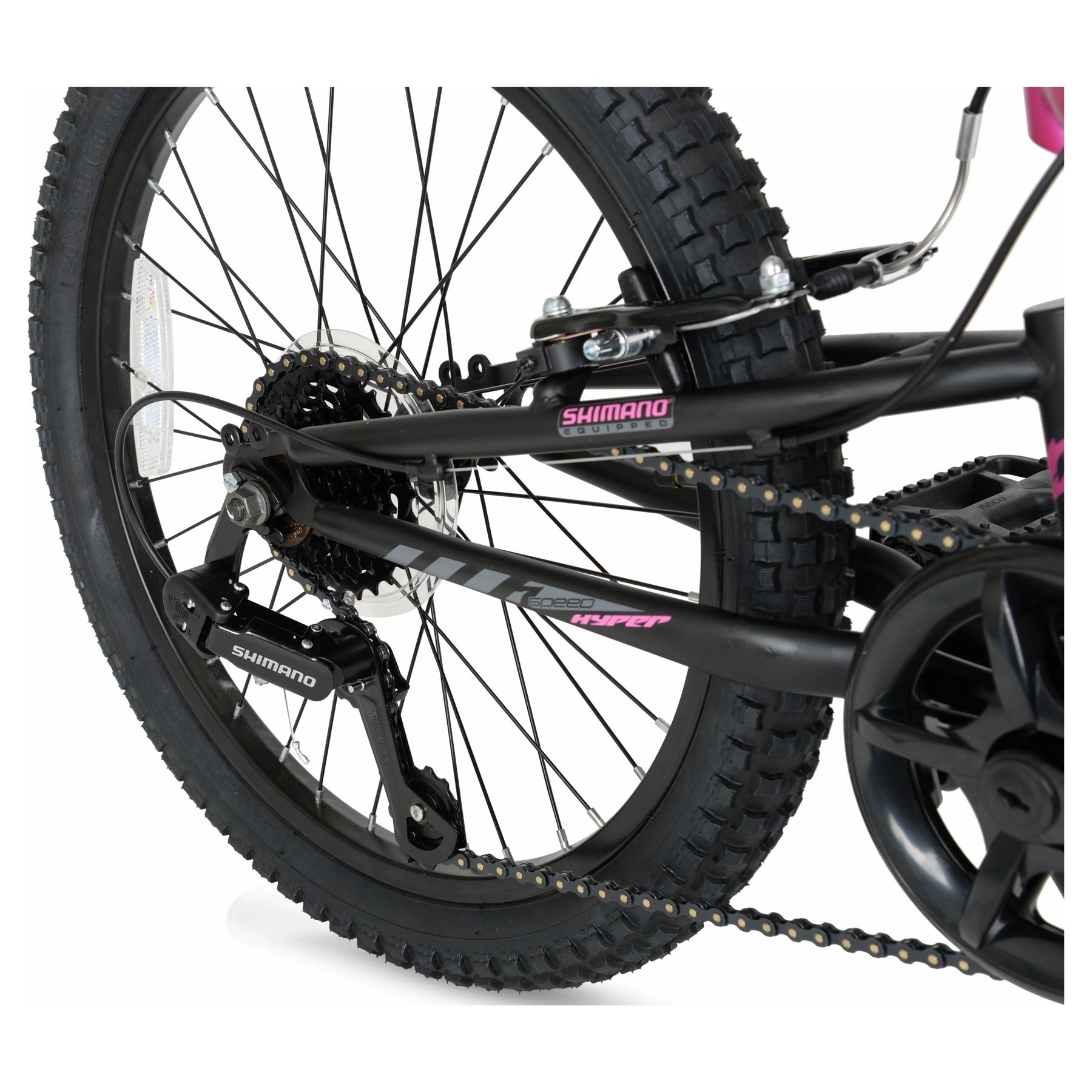 20" Hyper Swift Mountain Bike, Magenta, Youth, Age Group 8 - 13 Years