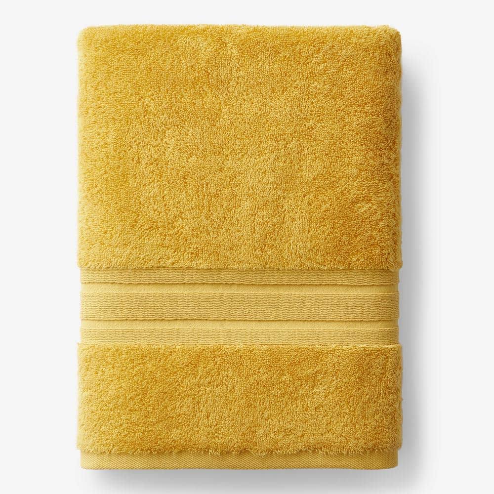 The Company Store Company Cotton Deep Yellow Solid Turkish Cotton Bath Sheet